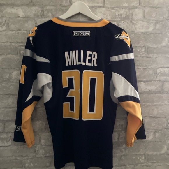 2000’s Buffalo Sabres “Buffaslug” Ryan Miller 3rd Jersey ( Screen Printed Logo ) - Picture 2 of 5